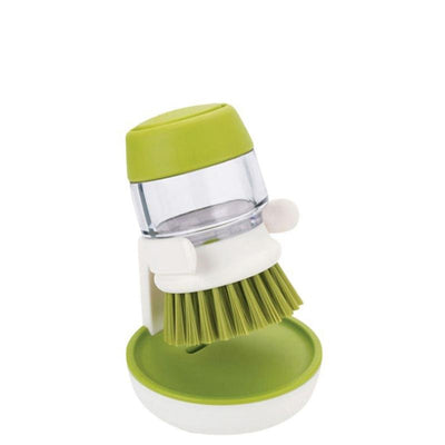 Press Type Dishwashing Brush Durable Easy Grip Cleaning Tool