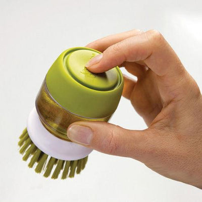 Press Type Dishwashing Brush Durable Easy Grip Cleaning Tool