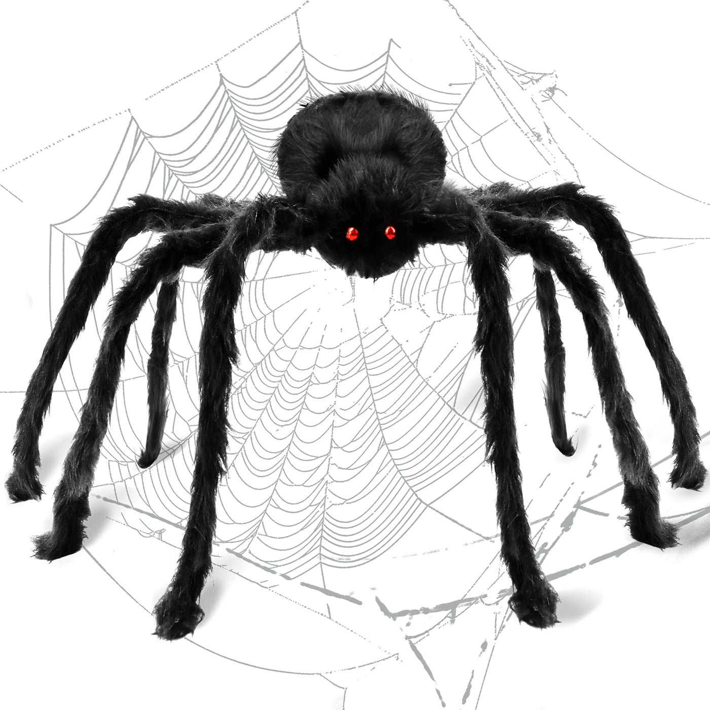 Giant Halloween Spider Decoration Realistic Scary Indoor Outdoor Decor