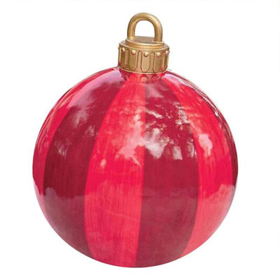 Giant Inflatable Christmas Ornament 24 Inch Outdoor Holiday Decor Ball