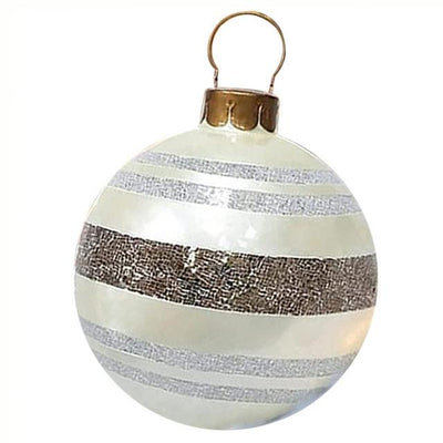 Giant Inflatable Christmas Ornament 24 Inch Outdoor Holiday Decor Ball