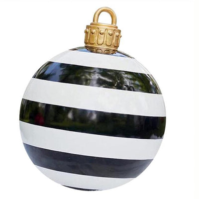 Giant Inflatable Christmas Ornament 24 Inch Outdoor Holiday Decor Ball