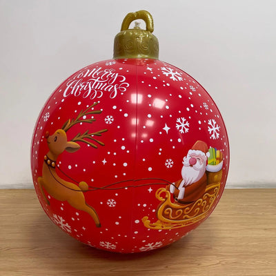 Giant Inflatable Christmas Ornament Outdoor Holiday Decoration Ball