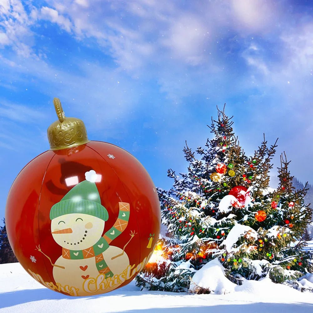 Giant Inflatable Christmas Ornament Outdoor Holiday Decoration Ball