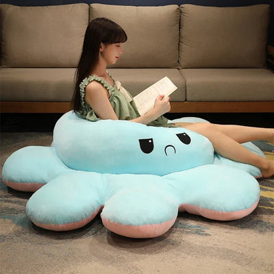 Giant Reversible Octopus Plush Soft Flip Mood Toy For Kids