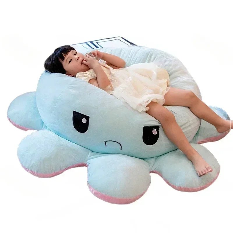 Giant Reversible Octopus Plush Soft Flip Mood Toy For Kids