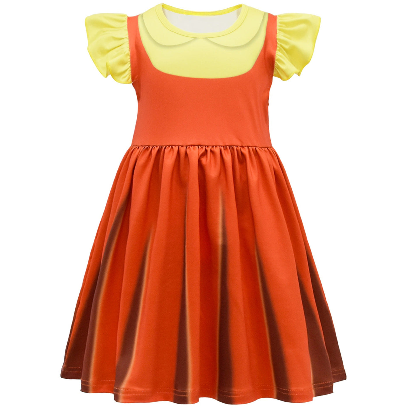 Girls Doll Costume Dress And Mask Set For Kids Party Play