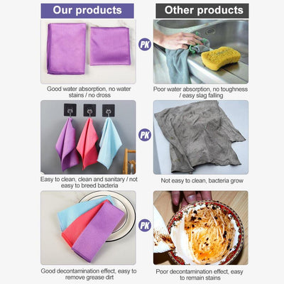 Microfiber Cleaning Cloth Soft Durable Lint Free For All Surfaces