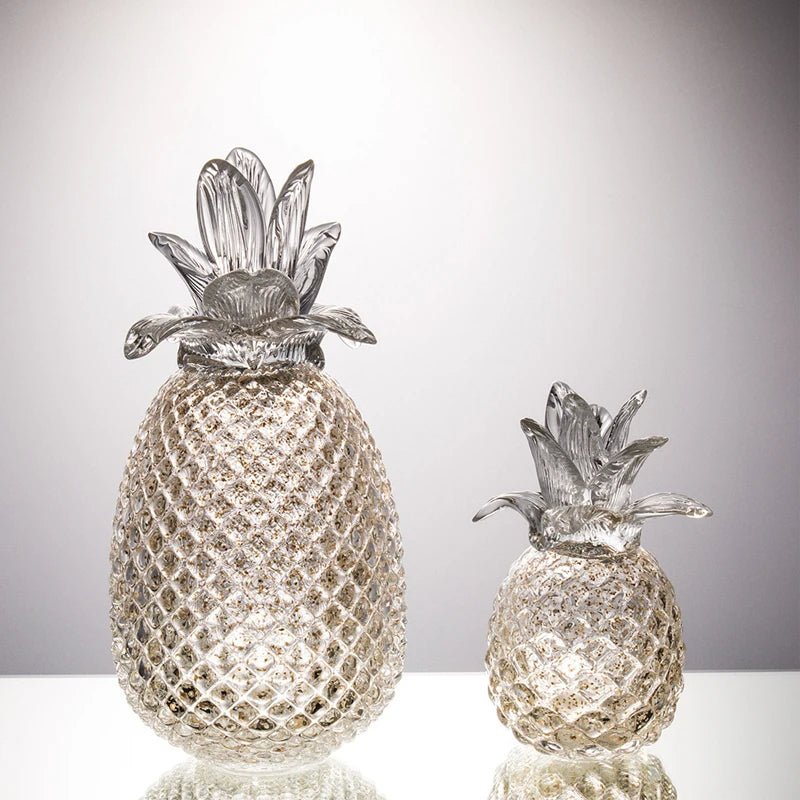 Glass Pineapple Figurine Elegant Glass Art Décor For Home And Gifts