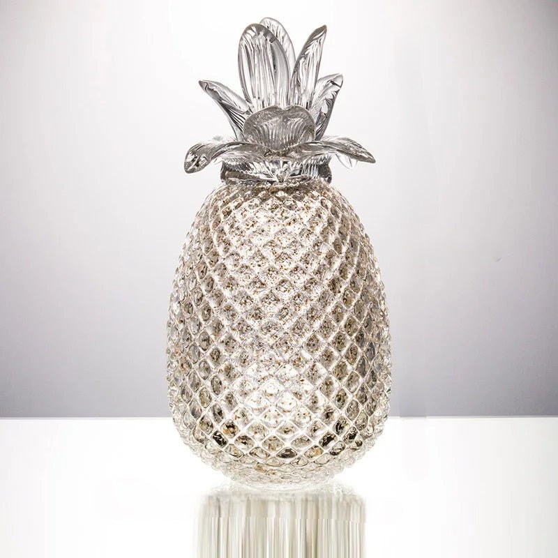 Glass Pineapple Figurine Elegant Glass Art Décor For Home And Gifts