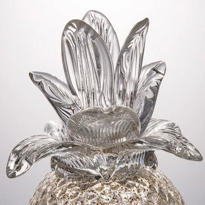 Glass Pineapple Figurine Elegant Glass Art Décor For Home And Gifts