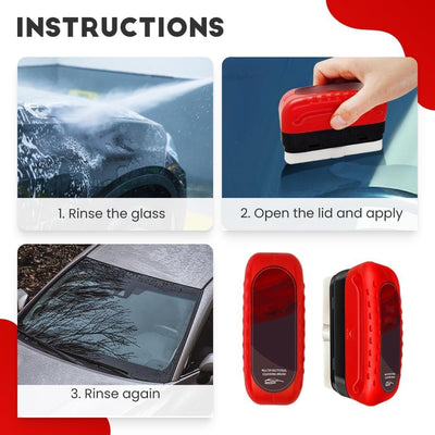 Powerful Windshield Cleaner Glass Brush Prevents Rain Fog