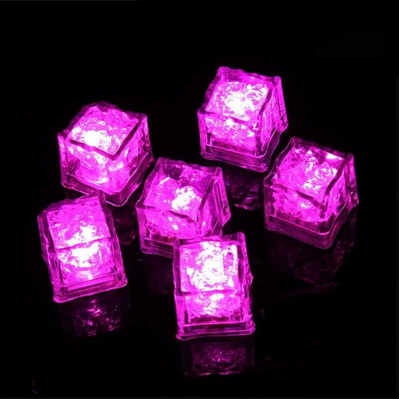 Glowing LED Ice Cubes Fast Flash Water Toys For Vibrant Parties