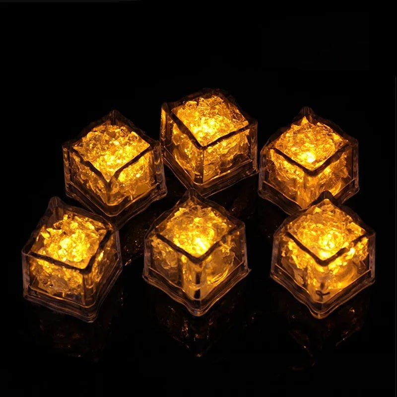 Glowing LED Ice Cubes Fast Flash Water Toys For Vibrant Parties