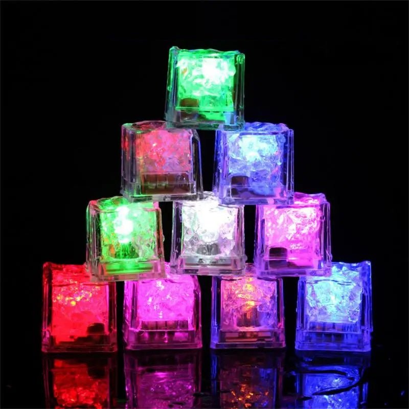 Glowing LED Ice Cubes Fast Flash Water Toys For Vibrant Parties