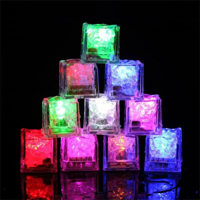 Glowing LED Ice Cubes Fast Flash Water Toys For Vibrant Parties
