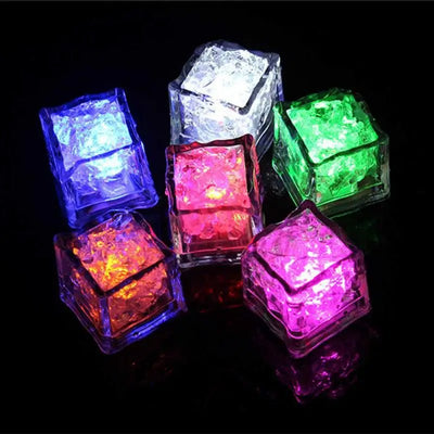Glowing LED Ice Cubes Fast Flash Water Toys For Vibrant Parties