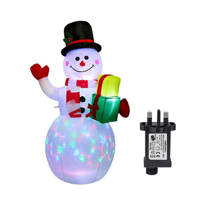 LED Inflatable Christmas Tree With Elf Outdoor Festive Decoration