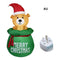 LED Inflatable Christmas Tree With Elf Outdoor Festive Decoration