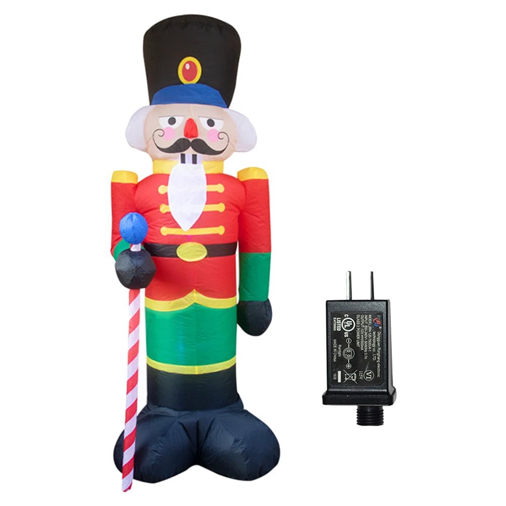 LED Inflatable Christmas Tree With Elf Outdoor Festive Decoration