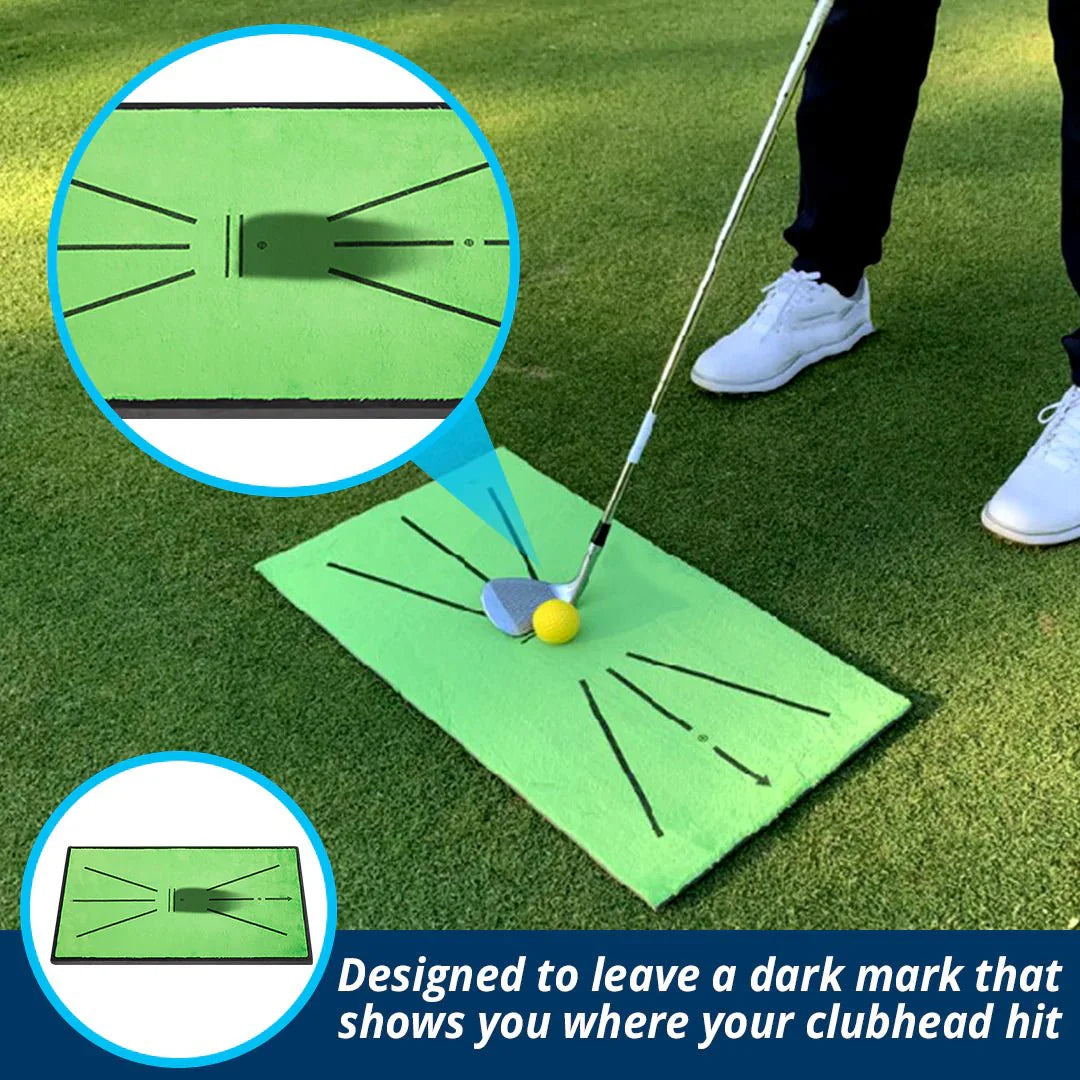 Golf Training Mat With Swing Detection And Divot For Indoor Outdoor Use