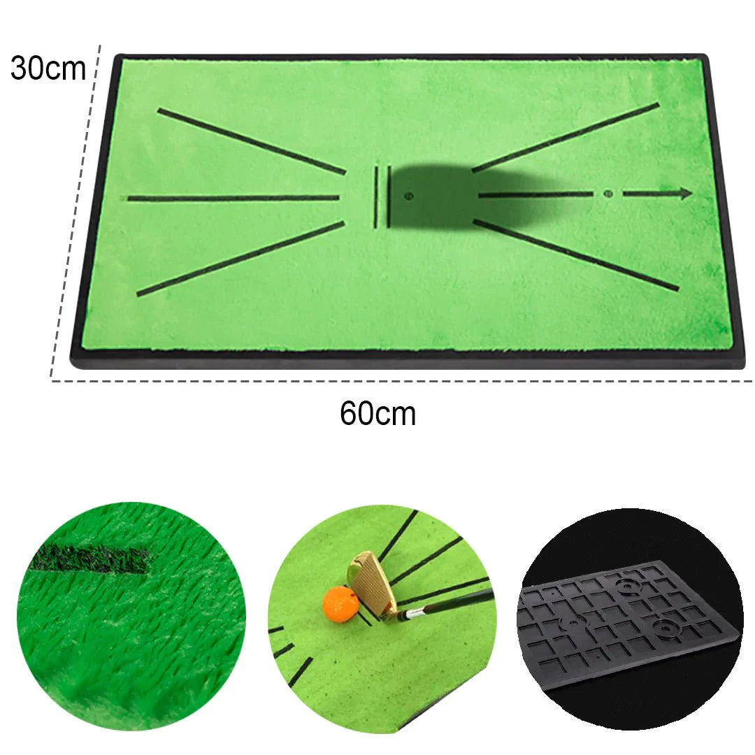 Golf Training Mat With Swing Detection And Divot For Indoor Outdoor Use