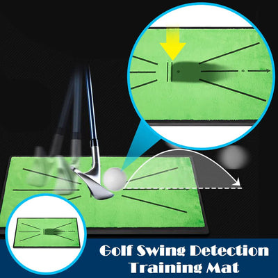 Golf Training Mat With Swing Detection And Divot For Indoor Outdoor Use