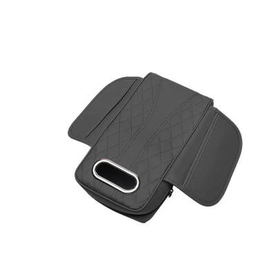 Car Armrest Cushion Memory Foam With Tissue Box And Storage Pockets