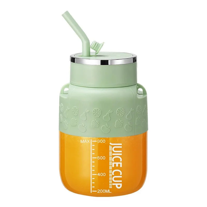 Electric Fruit Juicer 800ml USB Rechargeable Smoothie Mixer