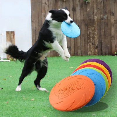 Silicone Dog Frisbee Interactive Flying Disc For Puppy Training Outdoor Play