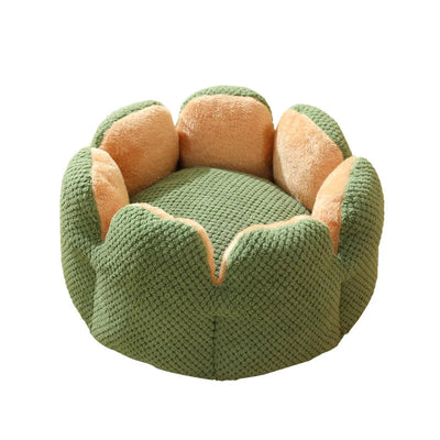 Cactus Petal Cat Bed Soft Cozy Winter Nest For Small Pets
