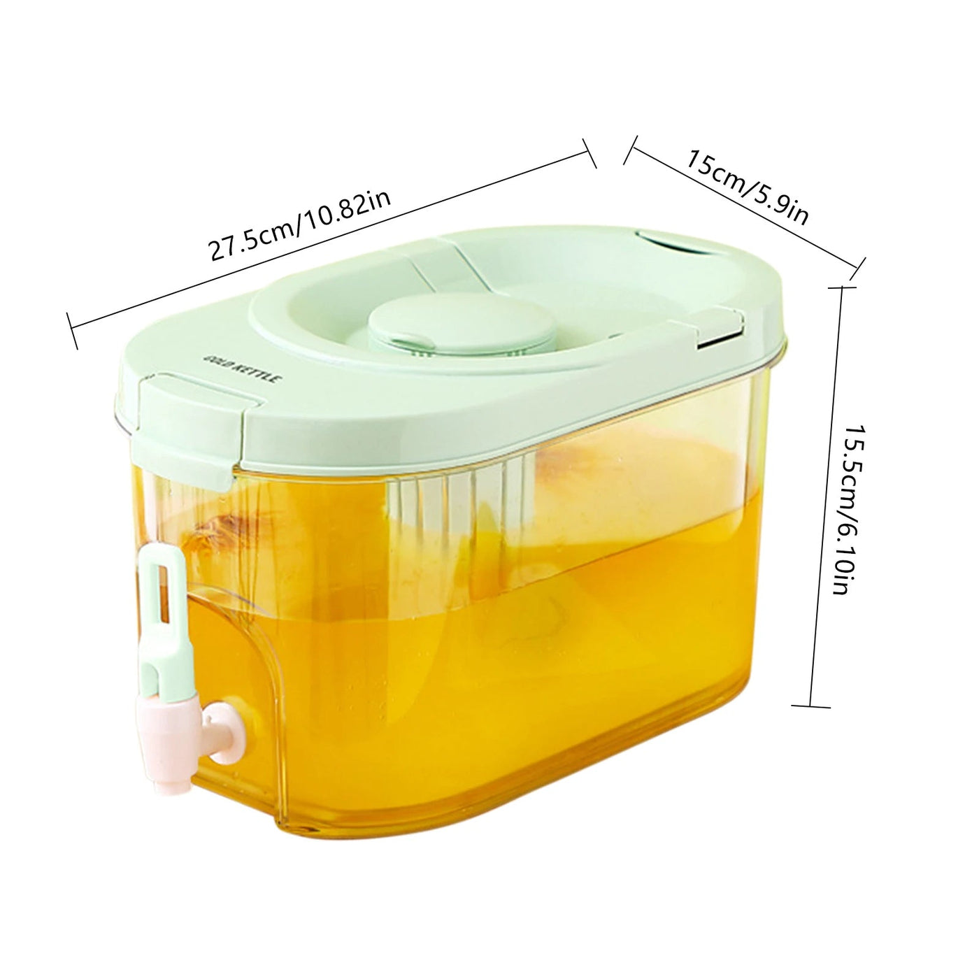 Cold Beverage Dispenser Jug Large Refrigerator Kettle With Faucet