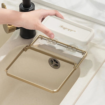 Sink Strainer Rack With Disposable Net For Food Residue Catching