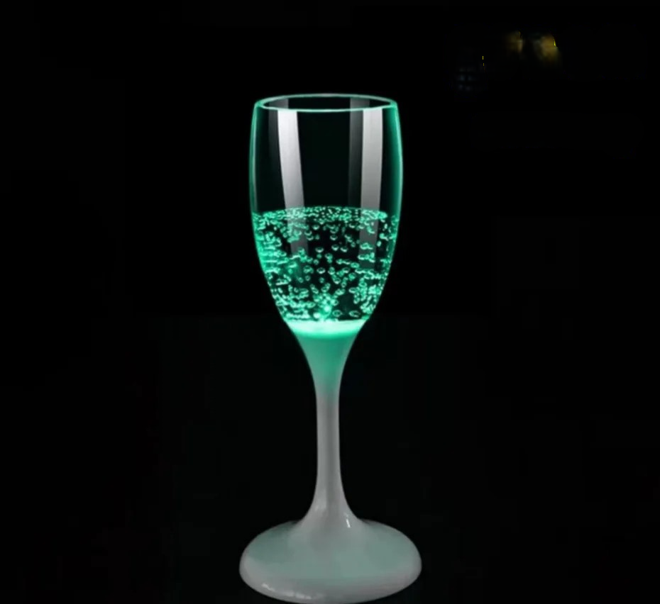 LED Flashing Party Wine Glass Multi-Color Light Up Drinkware