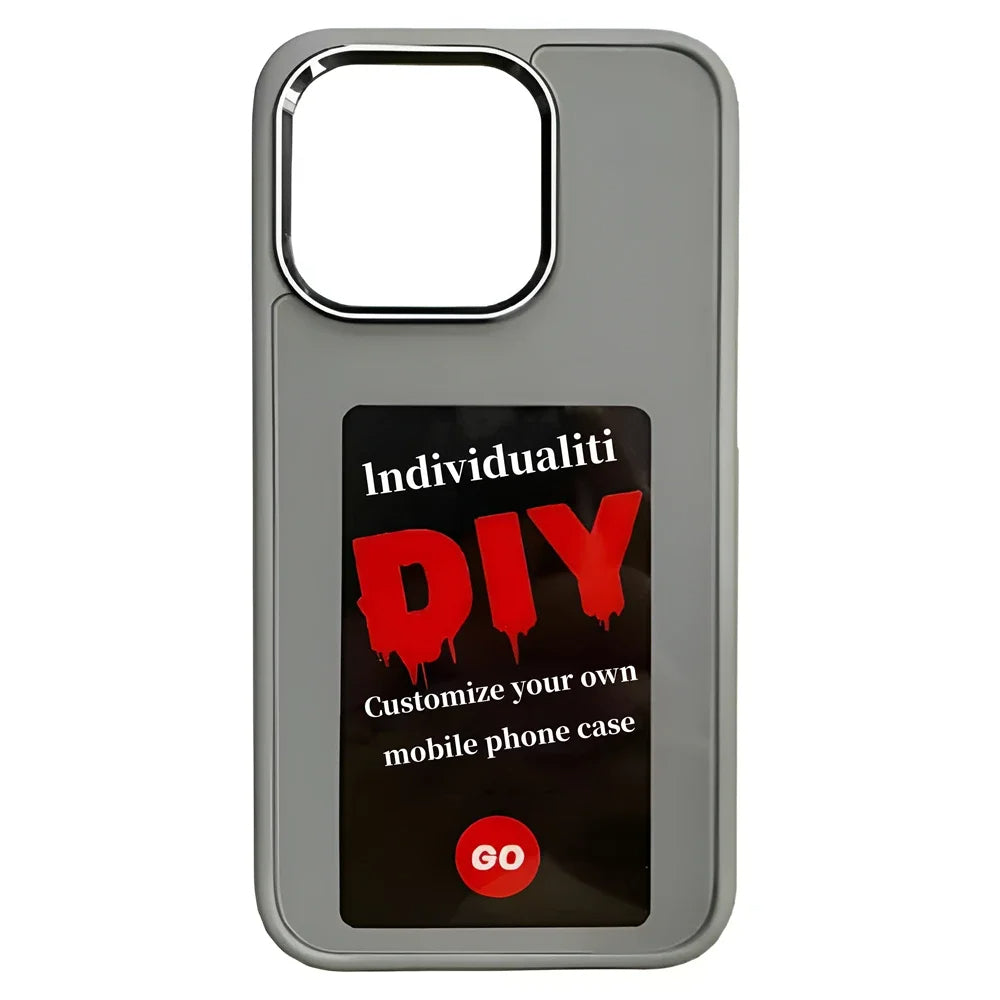E-Ink Screen Phone Case Shockproof Cover With Selfie Projection For IPhone
