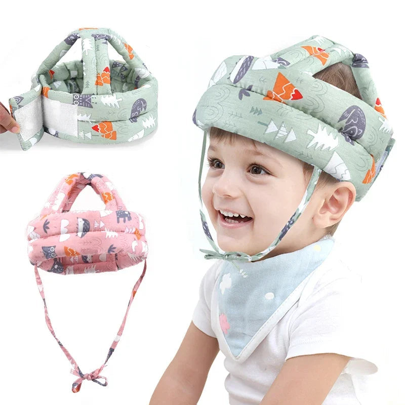 Baby Safety Helmet Soft Adjustable Protective Toddler Hat