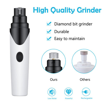 Pet Nail Grinder Electric Quiet Safe Grooming Tool For Dogs Cats