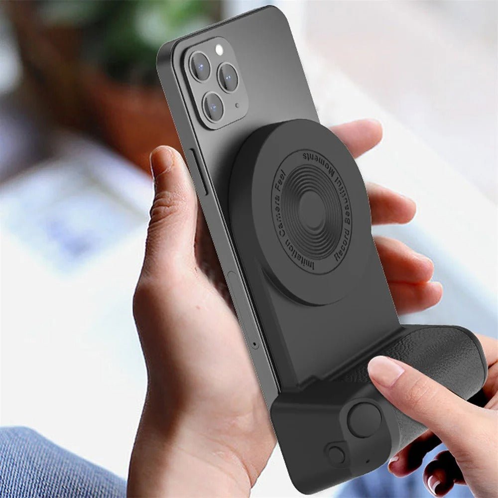 Grip Anti-Shake Phone Holder Magnetic Wireless Charger For Android IOS