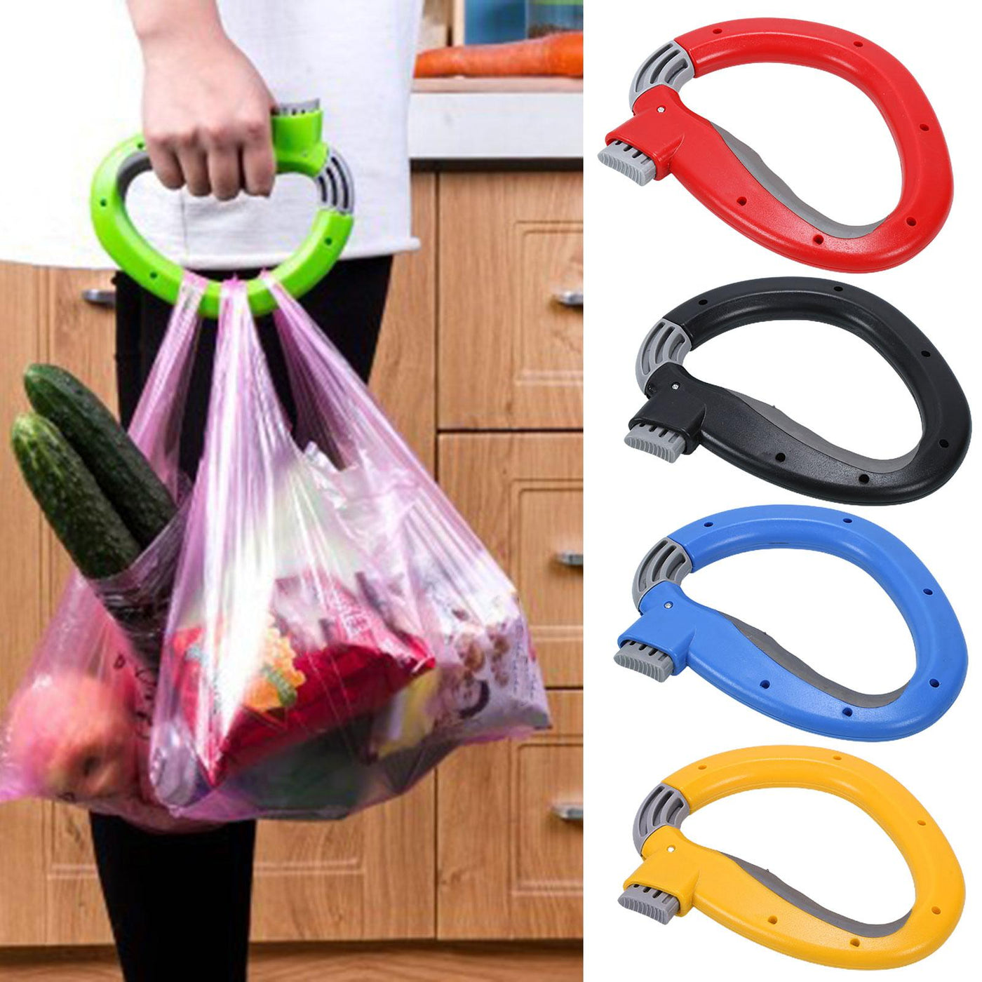 Grocery Bag Carrier Handle Comfortable Easy Grip For Shopping Bags
