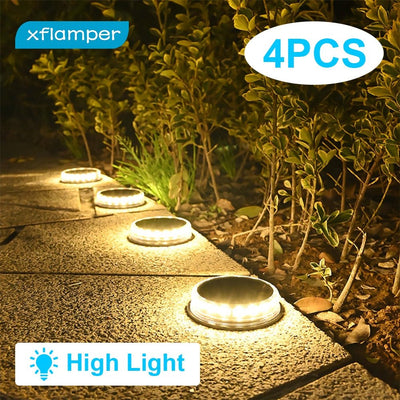 Ground Garden Solar Lights 17 LED Waterproof Lawn Pathway Patio Lighting