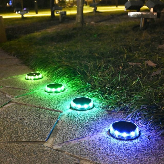 Ground Garden Solar Lights 17 LED Waterproof Lawn Pathway Patio Lighting