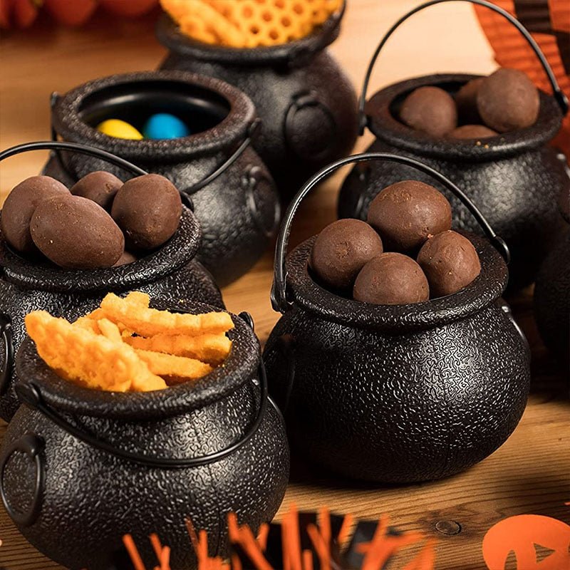 Halloween Candy Cauldron 6pcs Mini Candy Buckets For Parties