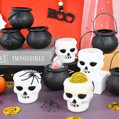Halloween Candy Cauldron 6pcs Mini Candy Buckets For Parties