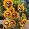 Halloween Skull Sunflower Decoration Outdoor Garden Decorative Stake