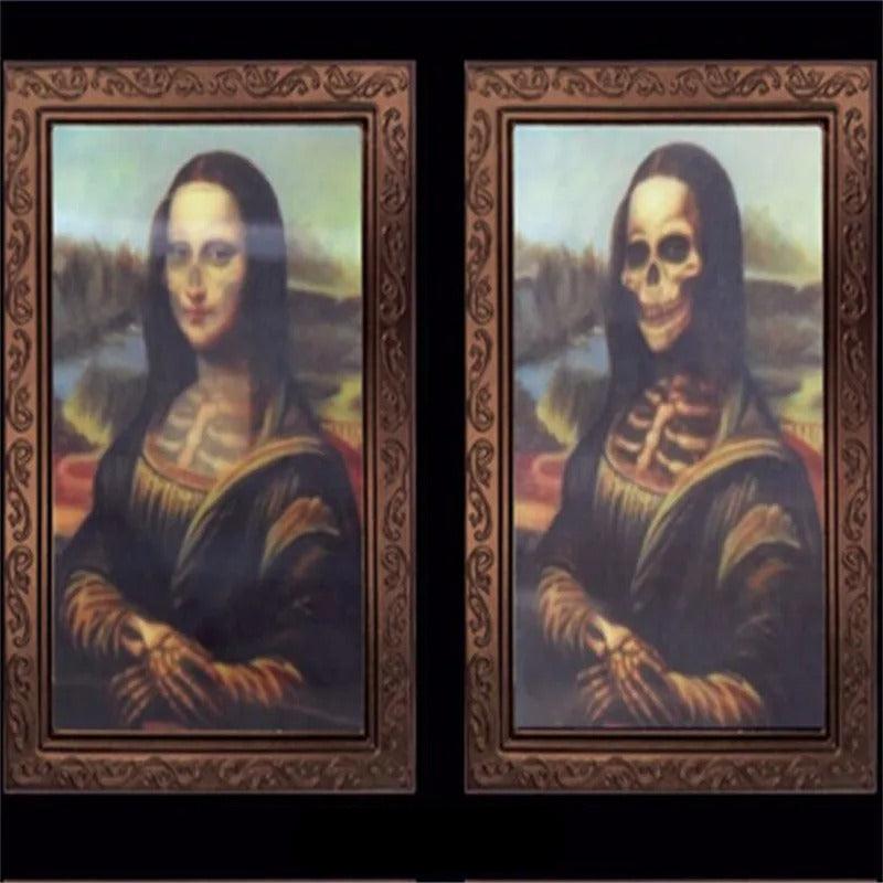 Halloween 3D Changing Face Picture Frame Spooky Ghost Wall Decoration
