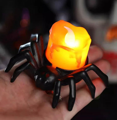 Halloween Spider Candle Ornament Creative Halloween Light Decoration