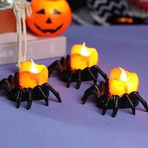 Halloween Spider Candle Ornament Creative Halloween Light Decoration