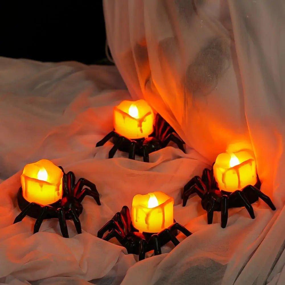 Halloween Spider Candle Ornament Creative Halloween Light Decoration