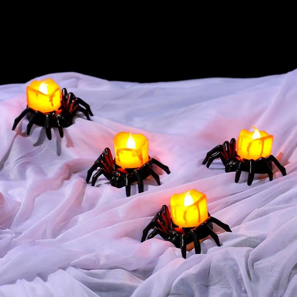 Halloween Spider Candle Ornament Creative Halloween Light Decoration