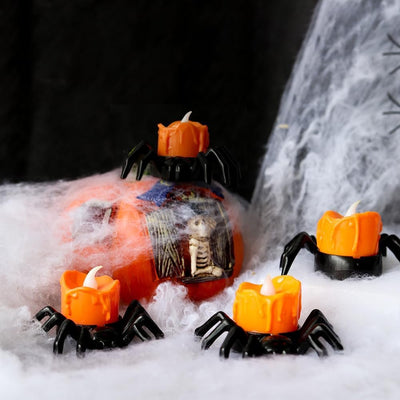 Halloween Spider Candle Ornament Creative Halloween Light Decoration